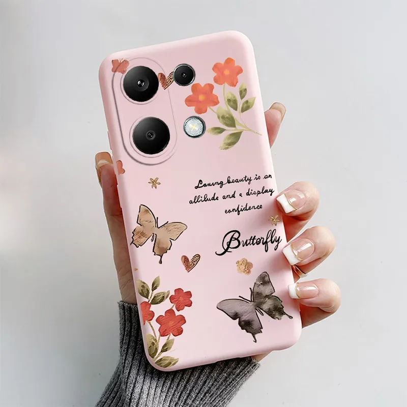 Funda trasera para teléfono móvil Xiaomi, carcasa de silicona suave con dibujos de gato, zorro, Poco M6 Pro 4G, para Poco M6 Pro - imagen 2