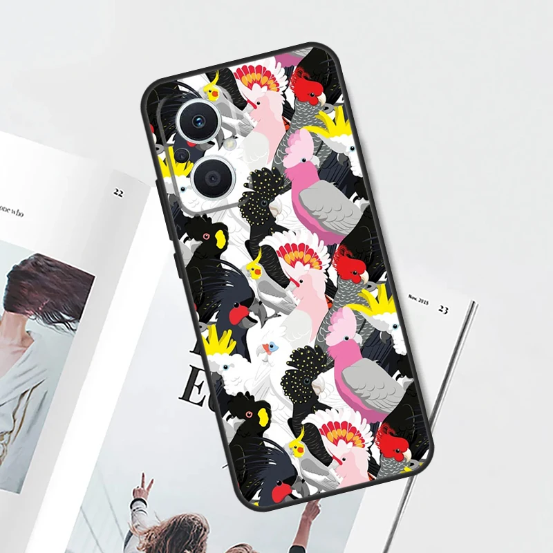 Funda Animal loro pájaro para OPPO Find X9 X5 X6 X8 Pro OPPO Reno 12F 14F 13F 11F 10 12 13 14 Pro 7 8 Lite - imagen 5