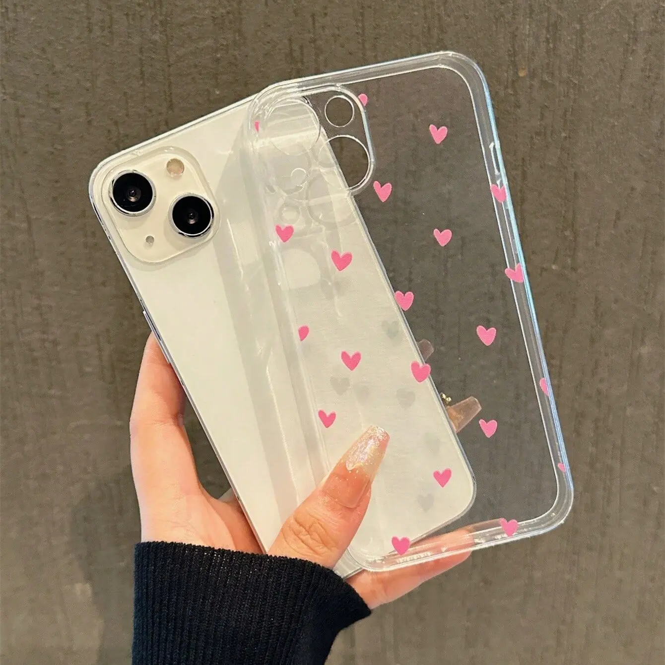 Funda de teléfono con patrón de corazón de amor para Huawei Honor 90 Lite X9A 5G X9B X8B X7B Y9 Prime 2019 Nova 5T 3i 7 9 SE P40 Lite P30 Pro - imagen 2