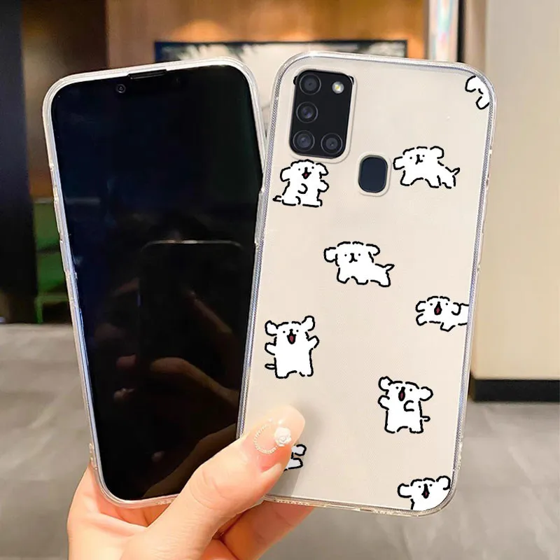 Para Samsung Galaxy A10 A11 M11 A21s A20 A30 M10S A20E A20S A56 funda mariposa aceite flor transparente cubierta de teléfono parachoques suave Fundas - imagen 5