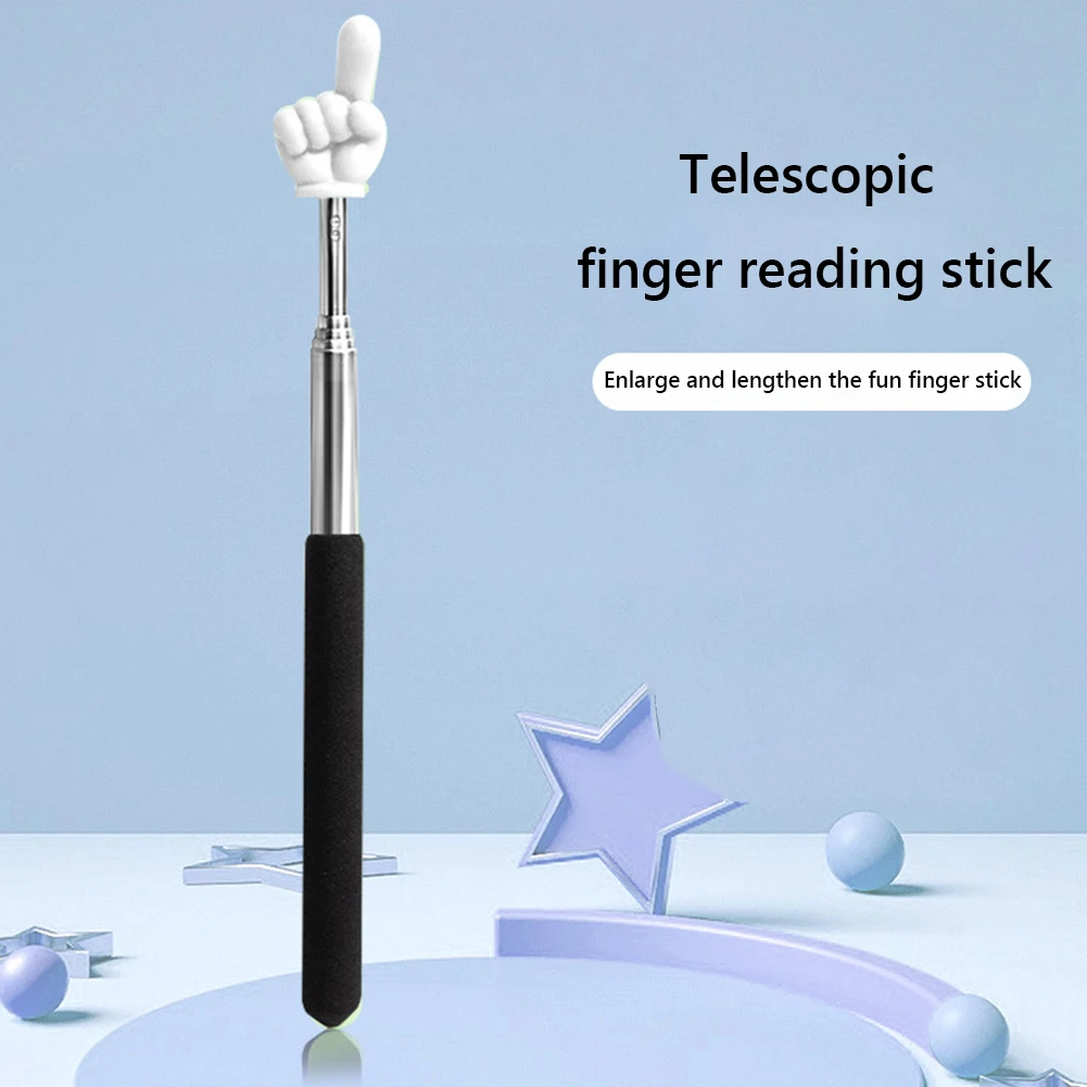 Puntero telescópico para profesores, puntero de mano extensible de acero inoxidable, bonitos punteros retráctiles para aula para guardería, 10 Uds. - imagen 5