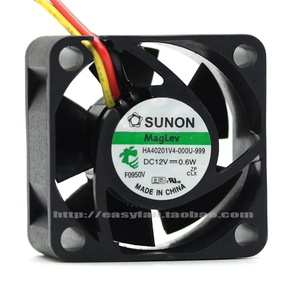 para SUNON HA40201V4-000U-999 40 mm x 20 mm DC 12 V Ventilador de enfriamiento de rodamiento magnético para PC, impresora 3D y dispositivos de red - imagen 4