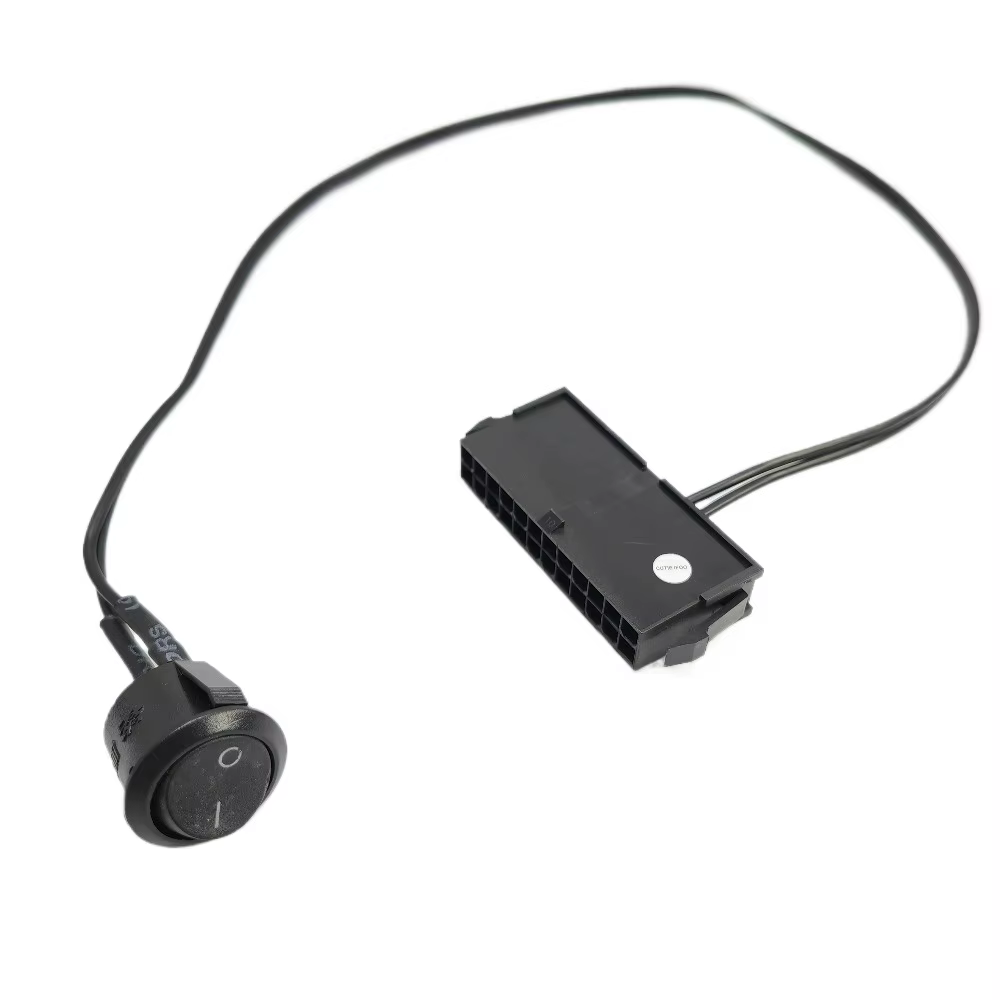 Interruptor Power ATX 24 Pines Servidor – Cable 18AWG con Autobloqueo