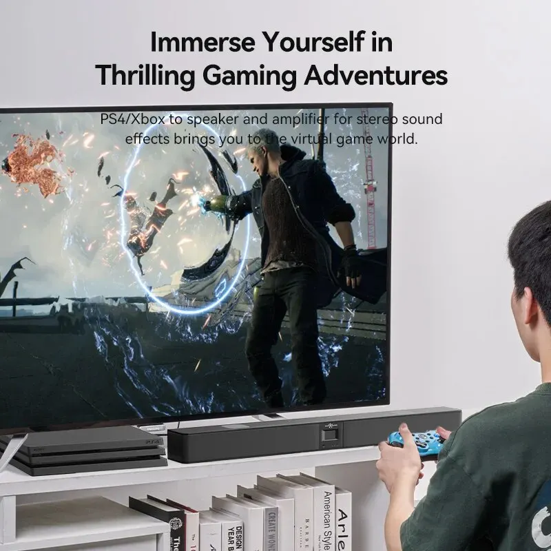 Vention Cable de Audio óptico Digital Toslink SPDIF Cable Coaxial 1m 2m para amplificadores Blu-ray Xbox 360 PS4 Cable de fibra de barra de sonido - imagen 3