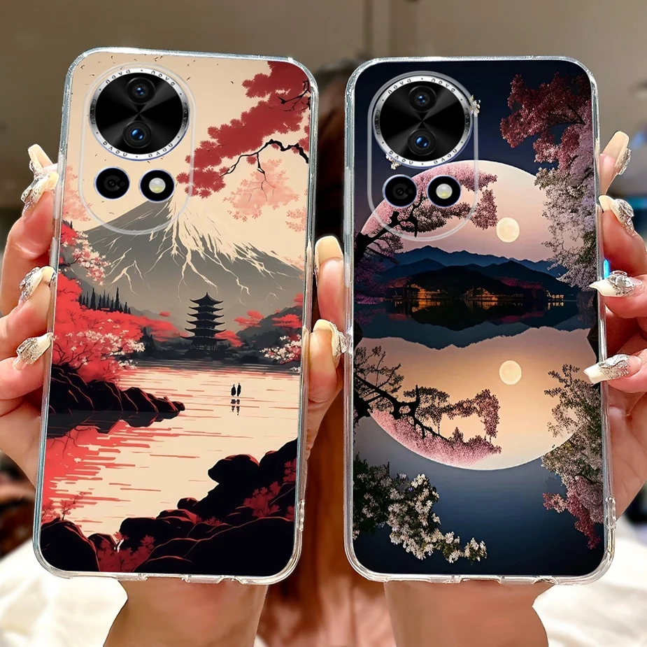 Para Huawei Nova 13 funda Nova12 BLK-AL00 nueva funda pintada de lujo funda de teléfono de silicona suave para Huawei Nova 12 Pro Nova13 Pro bolsas - imagen 5