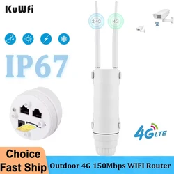 Enrutador 4G LTE KuWFi Exterior CAT4 IP67 WiFi 300Mbps