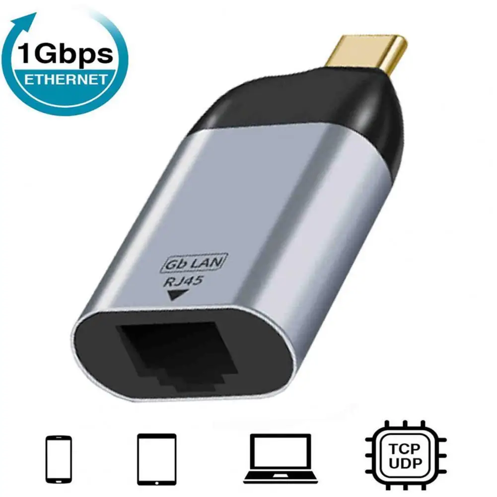 Adaptador USB C Thunderbolt a Ethernet 100/1000/2500Mbps tipo C a RJ45 LAN tarjeta de red rápida para Windows8/10/11 MaOS10 portátil NAS - imagen 2