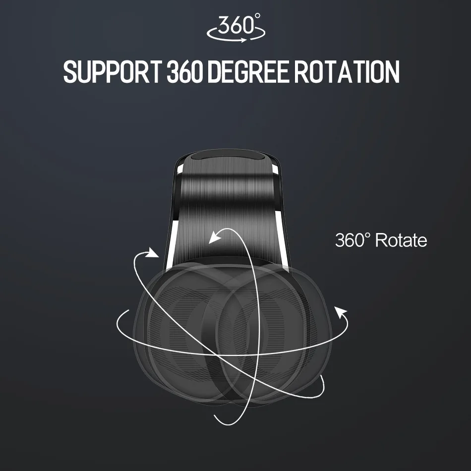 Soporte magnético para teléfono de coche, Clip de ventilación de aire, rotación, soporte GPS para teléfono móvil para Xiaomi Red Mi Huawei Samsung, soporte para teléfono en coche - imagen 4