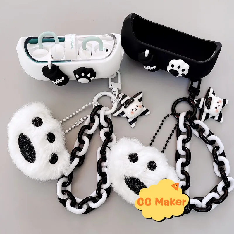 Funda para pastillas MoonDrop, bonito llavero con pulsera de oso, colgante con cordón de dibujos animados, funda protectora suave de silicona MoonDrop PILL
