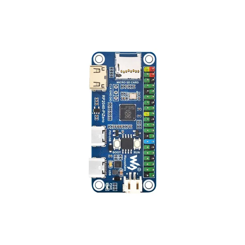 Placa de desarrollo de RP2040-PiZero, Base para Raspberry Pi RP2040, memoria Flash de 16MB, 2 x tipo C, Mini puerto compatible con HDMI, ranura para tarjeta TF - imagen 4