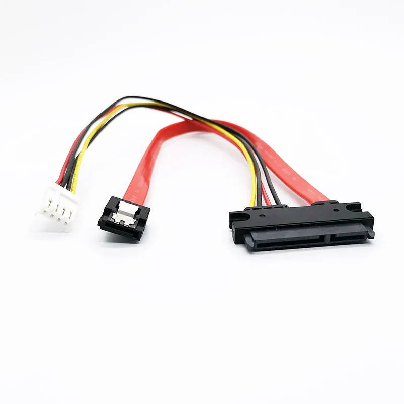 Cable de alimentación de datos de ordenador de alta velocidad, 90 grados, 22P, SATA 7 + 15P, 22 pines a SH 2,0, 4 pines - imagen 4