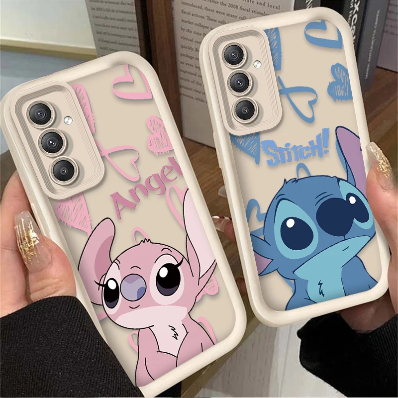 Pareja de Disney Stitch funda para Samsung Galaxy A54 A05S A05 A34 A24 A14 A53 A33 A23 A13 A52 A52S A32 A22 A12 A71 A51 A31 cubierta - imagen 2