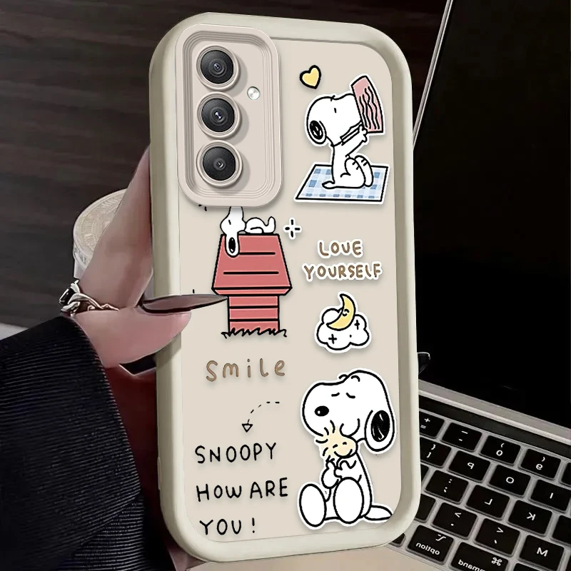 Funda encantadora de Anime S-Snoopys para Samsung Galaxy A54 A05S A05 A34 A24 A14 A53 A33 A23 A13 A52 A52S A32 A22 A12 A71 A51 A31 - imagen 5