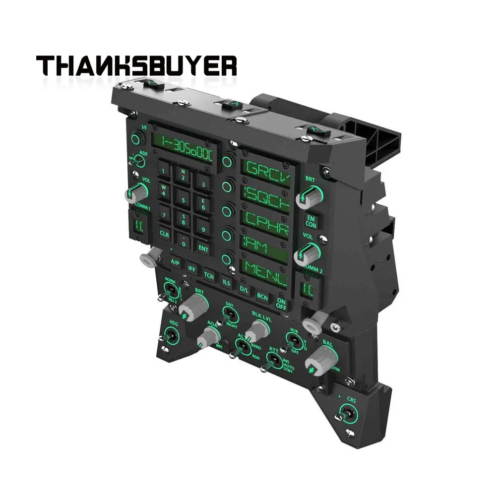 Simplayer WINWING DCS 18-UFC Unidad 1 + Unidad HUD 1 Kit de simulación de vuelo 18 Panel de control superior para simulador de vuelo NavyAce