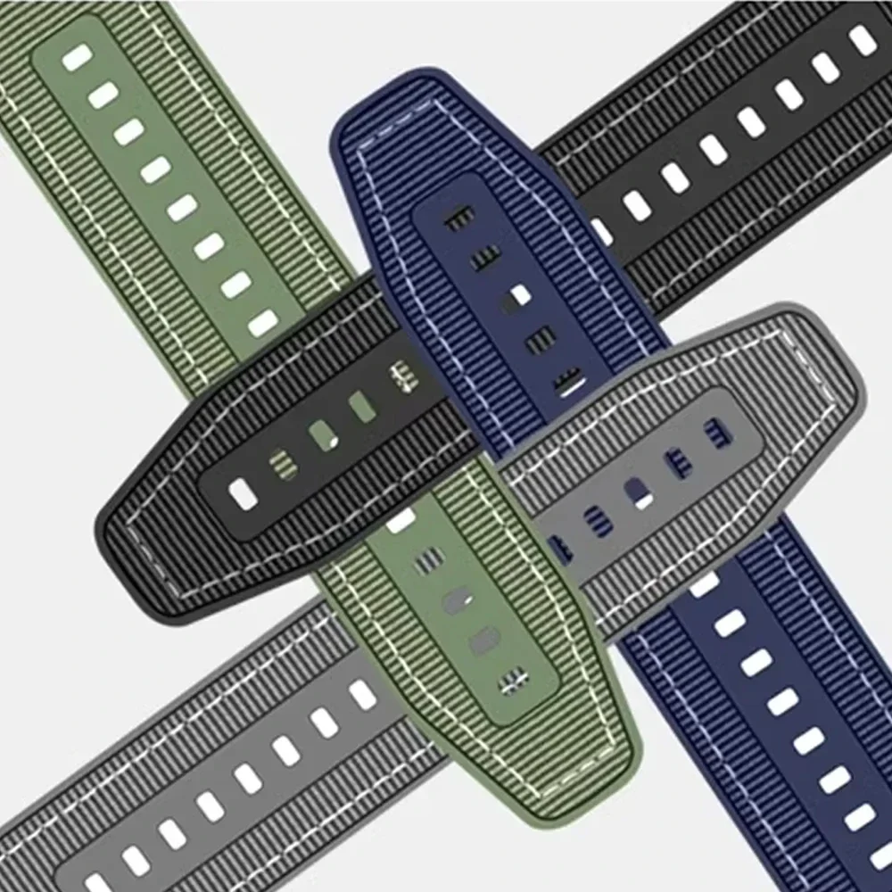 Correa de reloj de 22mm para Huawei Watch GT 5 GT4 GT3 GT2 46mm Gt2 Pro Correa de nailon de silicona suave para Huawei GT5 Pro pulsera de 46mm - imagen 4