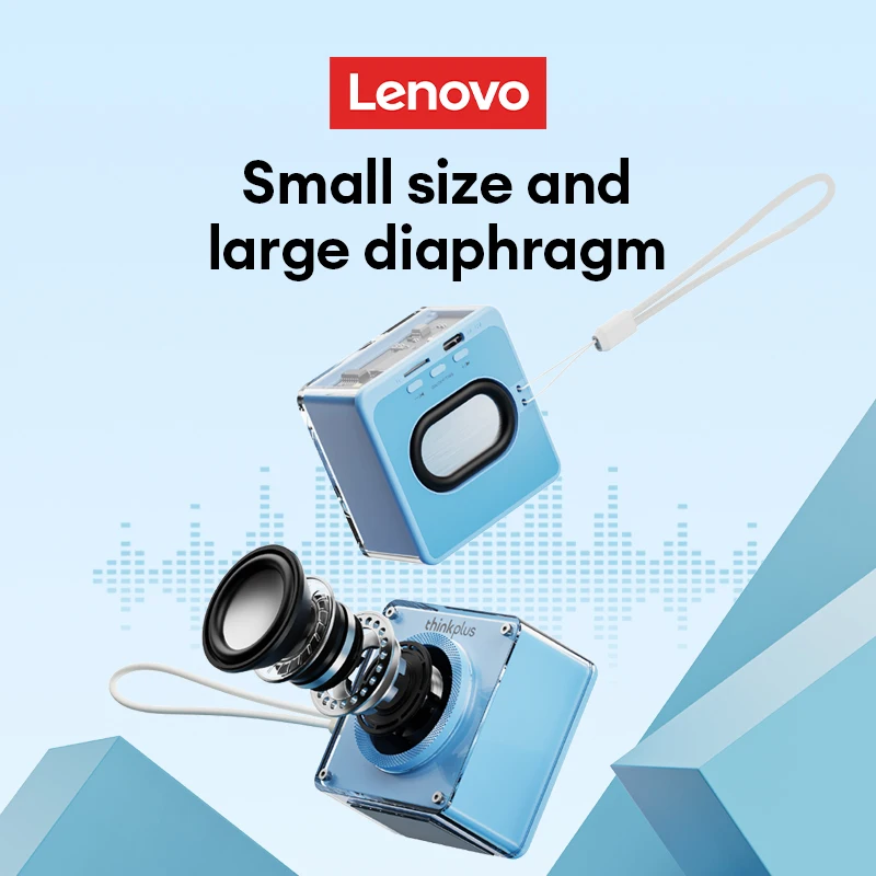 Lenovo TS50 Altavoz transparente Bluetooth 5,4 Subwoofer reproductor portátil altavoz de larga resistencia al aire libre nuevo - imagen 2