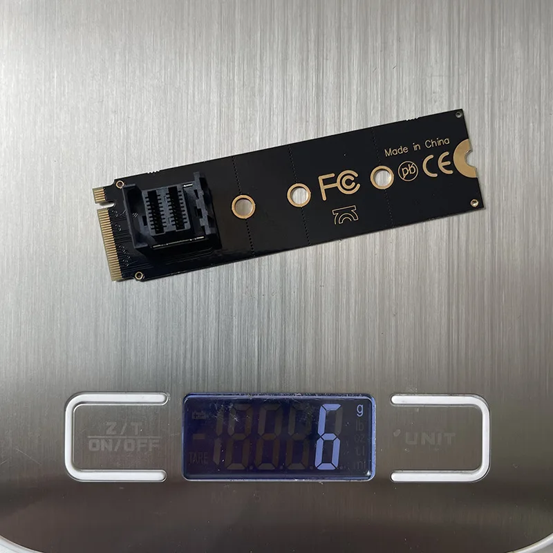 NVME M.2 KEY M a Mini SAS SFF-8643 convertidor U.2 SSD adaptador de extensión ordenador portátil placa base unidad de estado sólido tarjeta de expansión - imagen 3