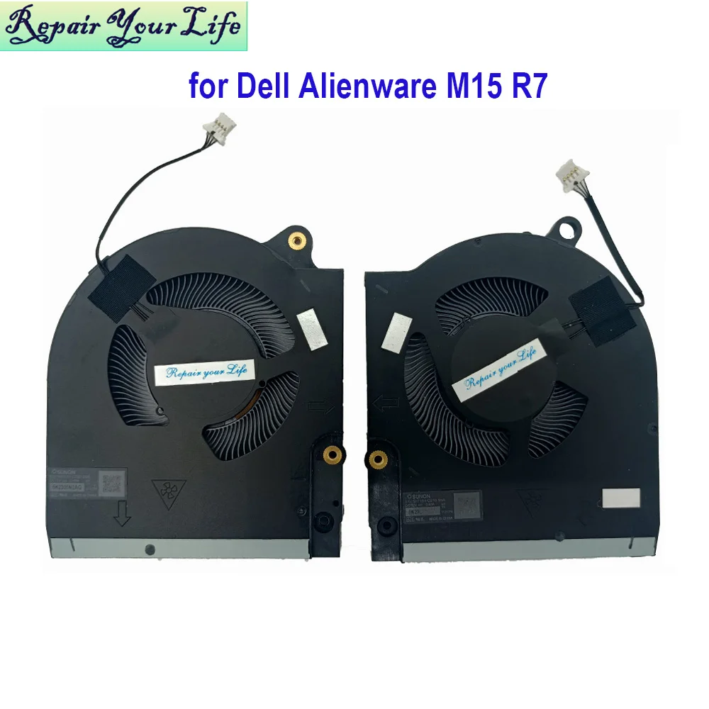 Ventilador CPU GPU para Dell Alienware M15 R7 M15R7 ALWM15-R2763QB ventiladores VGA de refrigeración para ordenador portátil para videojuegos EG75071S1-C200-S9A EG75071S1 C210 - imagen 2
