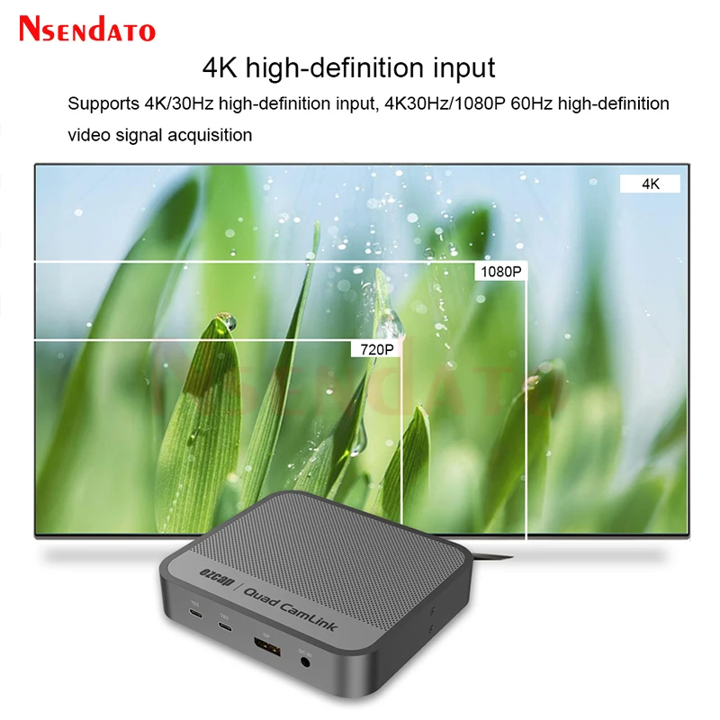 Ezcap362 Quad CamLink 4 canales Thunder HDMI tarjeta de captura de videojuegos HDMI 4K 30fps RGB24 1080P60 grabadora para videocámara DSL - imagen 5