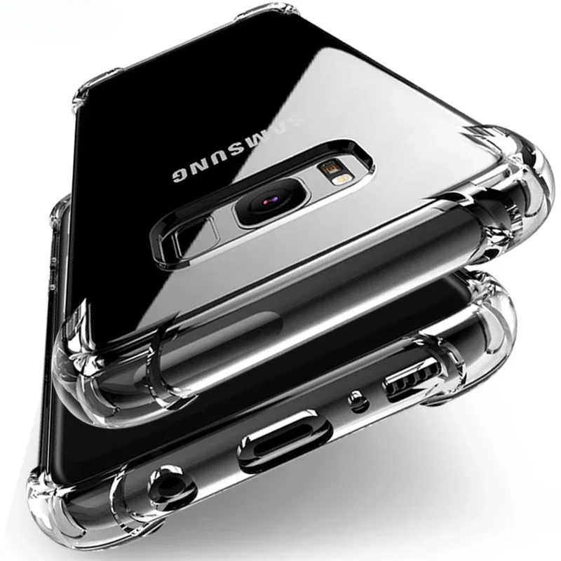 S20 S21 S23 S24 FE funda de silicona TPU transparente antigolpes para SAMSUNG GALAXY S21 S20 S10 5G S10E NOTA 8 9 10 PLUS cubierta transparente - imagen 4