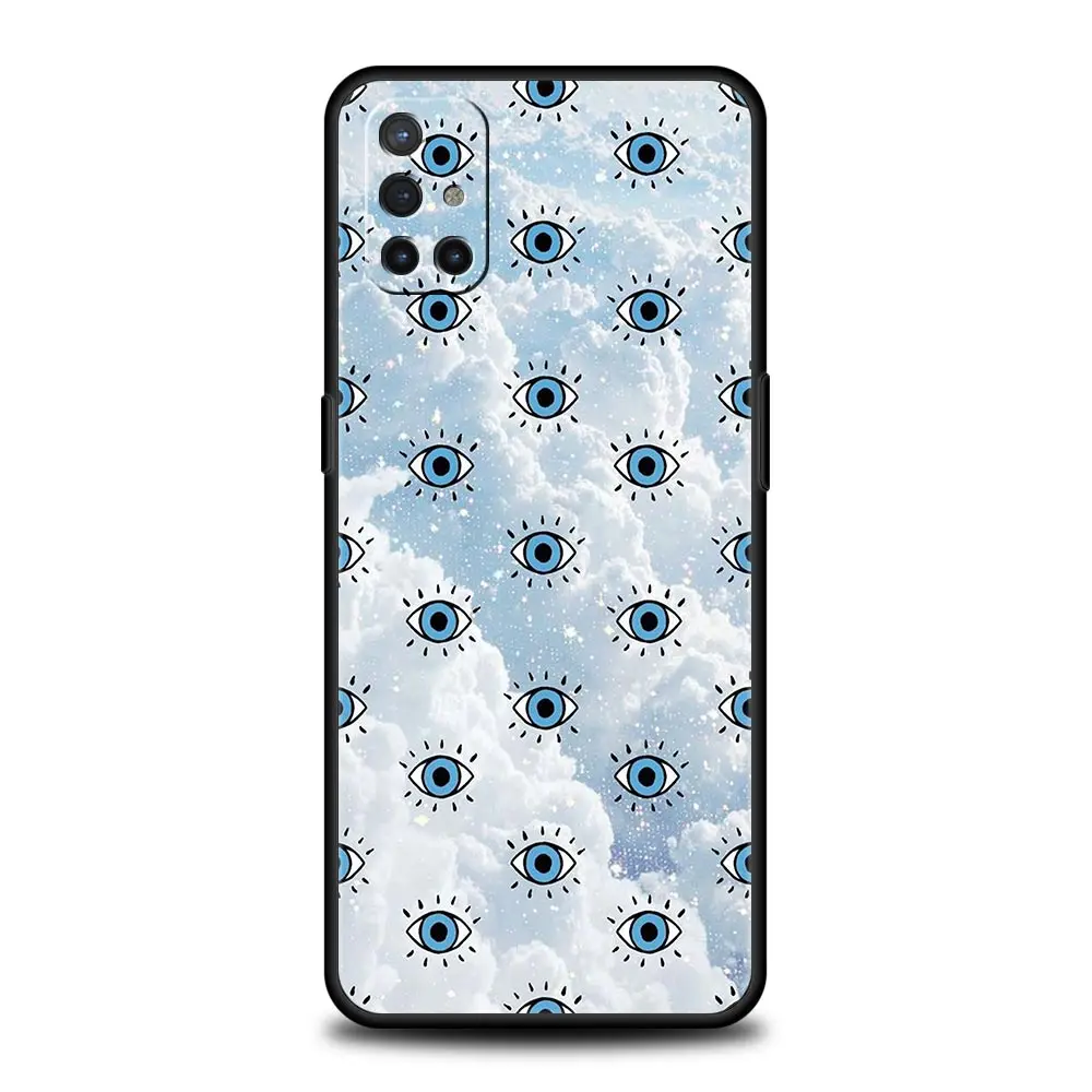 Funda de teléfono Blue Eye Art para OnePlus 12 11 10 9 8 7 7T Pro 12R 10R 9RT 9R 8T Nord N100 N200 N10 2T CE 2 5G cubierta negra suave - imagen 4
