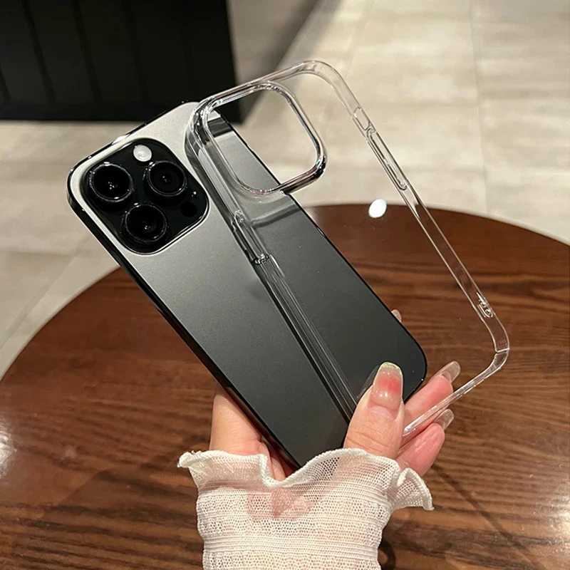 Fundas de teléfono transparentes para iPhone 17 Air 16 11 12 13 14 15 Pro Max XR XS Max 7 8 Plus SE cubierta de parachoques de silicona a prueba de golpes - imagen 5