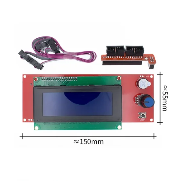Pantalla de impresora 3D 1,4, controlador inteligente de placa base LCD2004, módulo de Control LCD, módulo de artículos