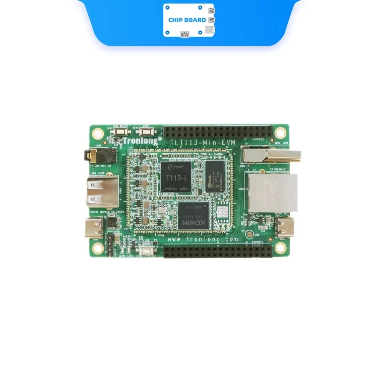 Tronlong T113-I MiniEVM - Allwinner T113-S3 1.2GHz Dual-Core A7 + RISC-V DSP, placa industrial