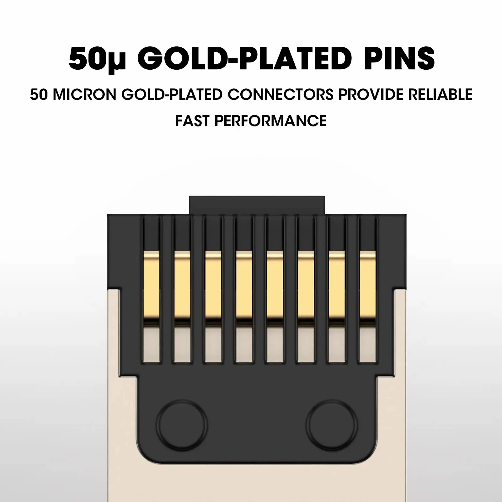 ZoeRax Conectores RJ45 Herramienta gratuita Cat8 CAT7 CAT6A, Cat 8 Enchufe de terminación de campo Enchufes modulares RJ45 blindados para 2000MHz 40G - imagen 5