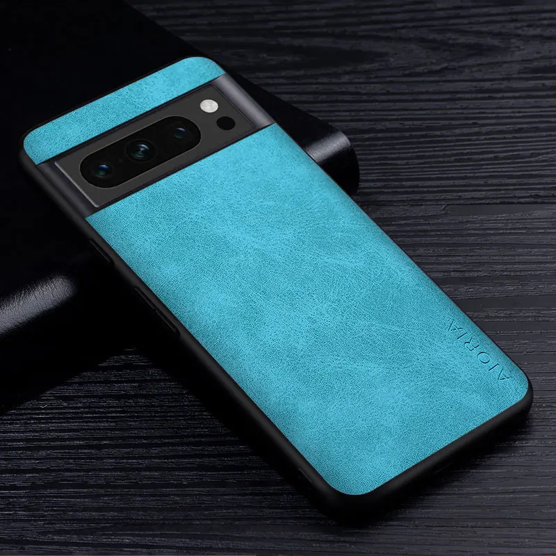 Funda de teléfono de cuero PU Premium para Google Pixel 8, 7A, 6A, 8, 7, 6 Pro, resistente a los arañazos, Funda de Color sólido para Google Pixel 8 Pro - imagen 3