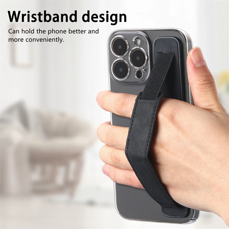 Soporte para muñeca de mano, anillo para dedo, agarre, soporte para teléfono móvil para IPhone, Samsung, Xiaomi, soporte de empuje y tracción - imagen 4