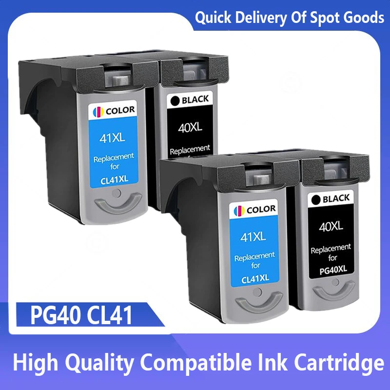 PG40 CL41 Compatible con cartucho de tinta Canon PG 40 CL 41 para impresora Canon Pixma iP1600 IP1700 IP1800 MP140 MP450 MP470