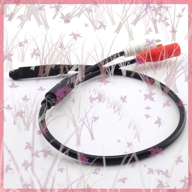 1/3/5pcs DC 12V Mini Microphone Pickup Sound Monitor Audio Pickup RCA Power Cable for Cctv Camera DVR Video Surveillance B6 - imagen 5