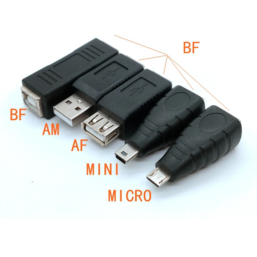 Nuevo USB tipo A hembra a impresora escáner tipo B adaptador hembra convertidor conectores accesorios al por mayor