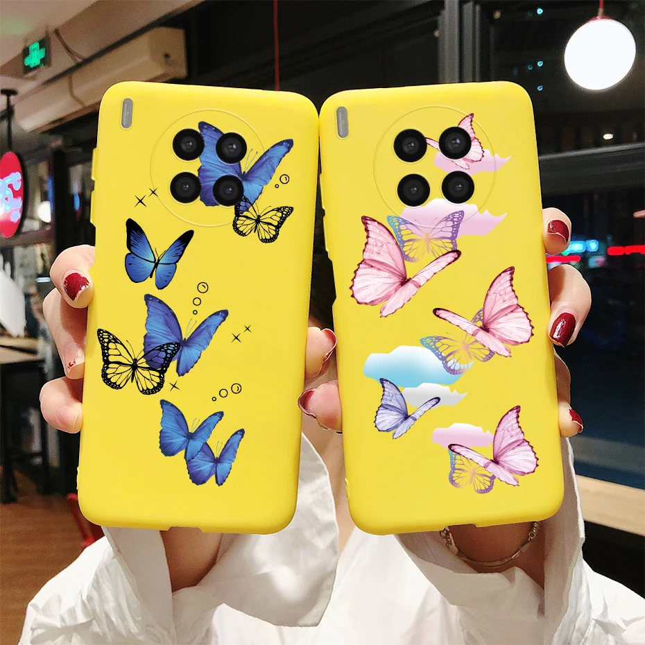 Funda de teléfono de arcoíris con corazón de amor para Huawei nova 8i, carcasa protectora trasera mate de silicona suave para Nova8i, parachoques Honor 50 Lite - imagen 4