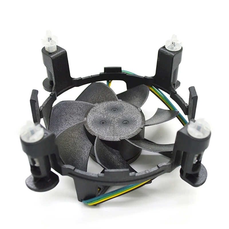 Un ventilador negro con base y cables
