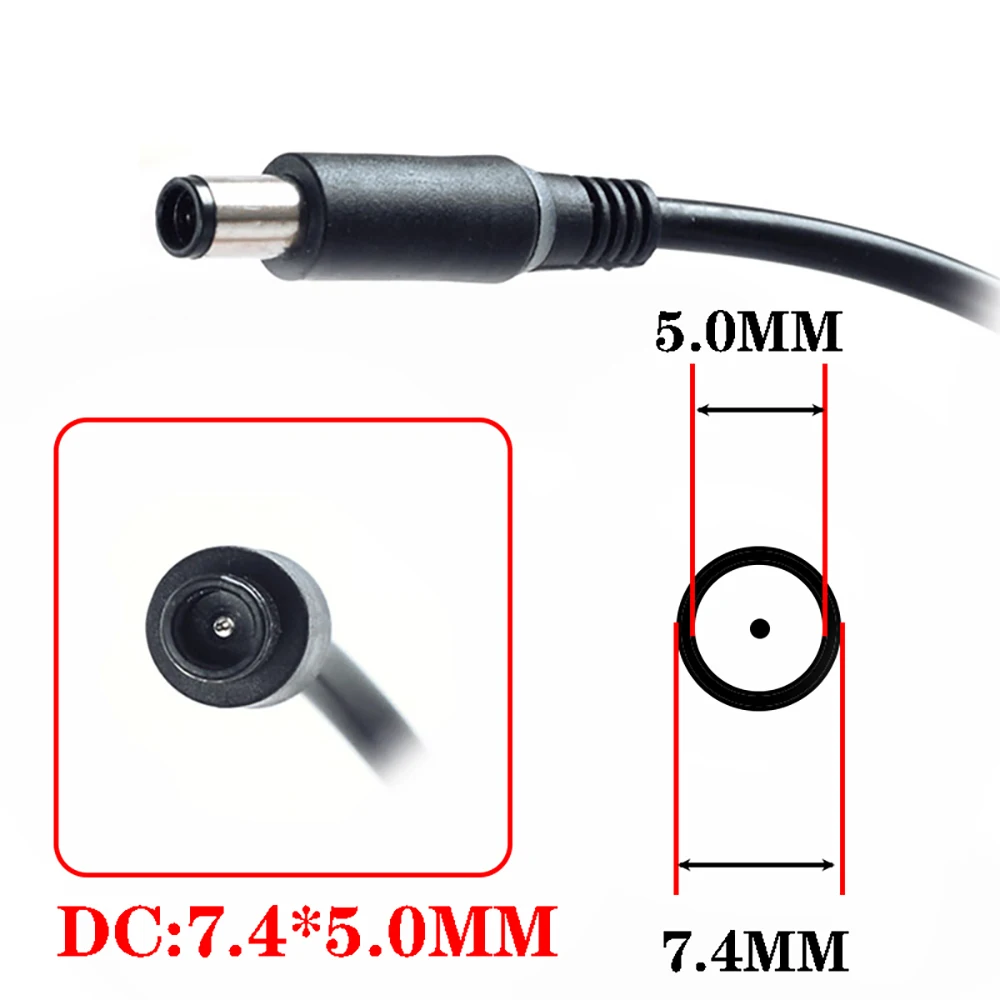 Adaptador de cargador para ordenador portátil, accesorio para Dell Latitude E5250, E5440, E5450, E5540, E5550, E6420, E6430, E6440, HA65NM130, 19,5 V, 3.34A, 65W, 7,4x5,0mm - imagen 4