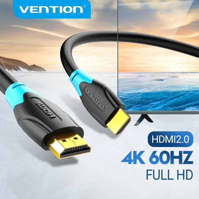 Cable HDMI 4K 60Hz Vention HDMI 2.0 para PS4 Apple TV Xiaomi