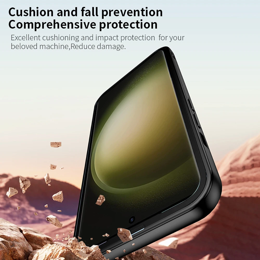 Funda de teléfono de cuero Retro esmerilada de lujo para Samsung Galaxy S23 Ultra, cubierta de succión magnética para coche, parachoques SamsungS23Ultra S23Ultra - imagen 5