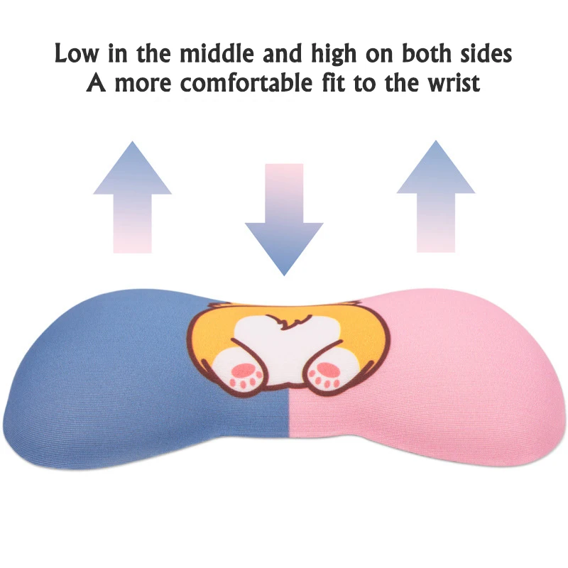 Alfombrilla de ratón para la muñeca, almohadilla de silicona para la muñeca, bonita, para la Oficina - imagen 4