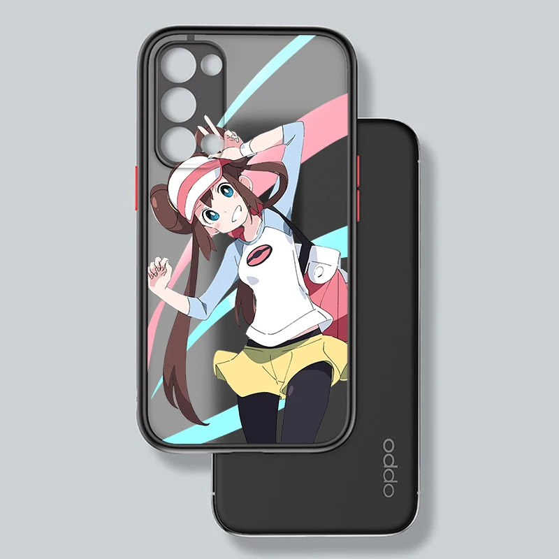 R-rosas h-hildas p-pokemon translúcido esmerilado para OPPO X5 X3 A54S A5 A94 A16 A53S A57 A74 A72 A96 A98 A78 5G, funda suave para teléfono - imagen 3