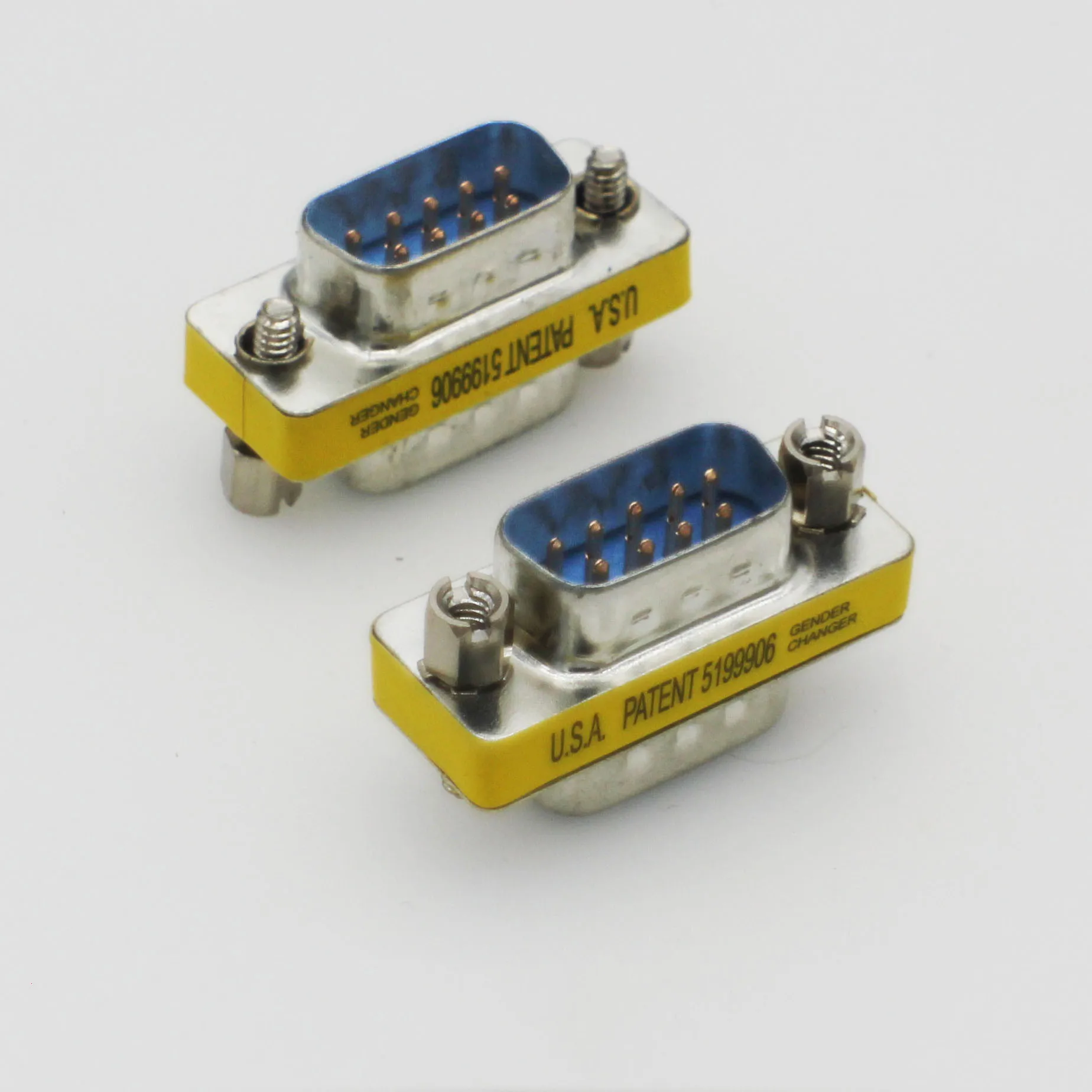 DB9/DB15 MINI adaptador cambiador de género RS232 Com D-Sub a conector macho hembra VGA 9 15 pines - imagen 3