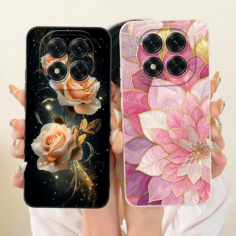 Funda para Xiaomi Redmi Note 14 Pro Plus 5G, funda protectora de lente de silicona suave con dibujos de gatos creativos para Redmi Note 14 Pro 4G - imagen 4