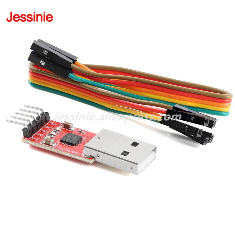 Módulo CH9102 de 5 uds./1 unidad, USB a TTL USB a puerto serie, microcontrolador UART STC, Cable de descarga, módulo programador - imagen 3