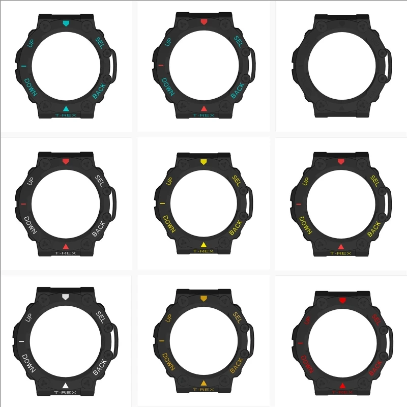 Funda protectora de PC para reloj inteligente, carcasa protectora de marco para Huami Amazfit Trex 2, parachoques - imagen 2