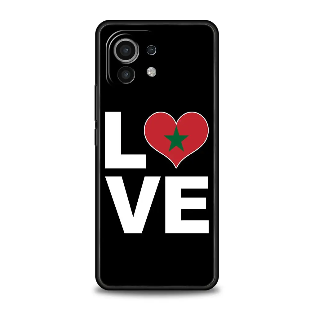 Funda de teléfono de fútbol con bandera de Marruecos para Xiaomi Poco X3 NFC M3 F3 F4 M4 X4 Mi Note 12T 12 13 Pro 10 11 Lite 10T 5G 11T 9T 11i - imagen 4