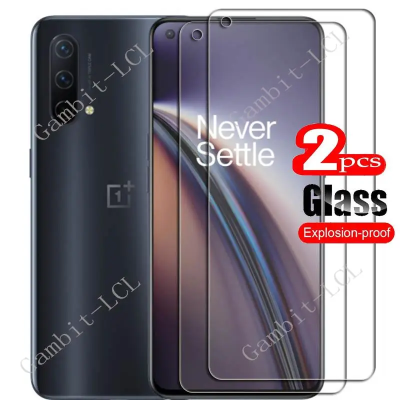 Protector de pantalla para teléfono móvil OnePlus Nord CE, película protectora de vidrio templado para OnePlus Nord CE 5G de 6,43 pulgadas, EB2101, EB2103, 2 piezas