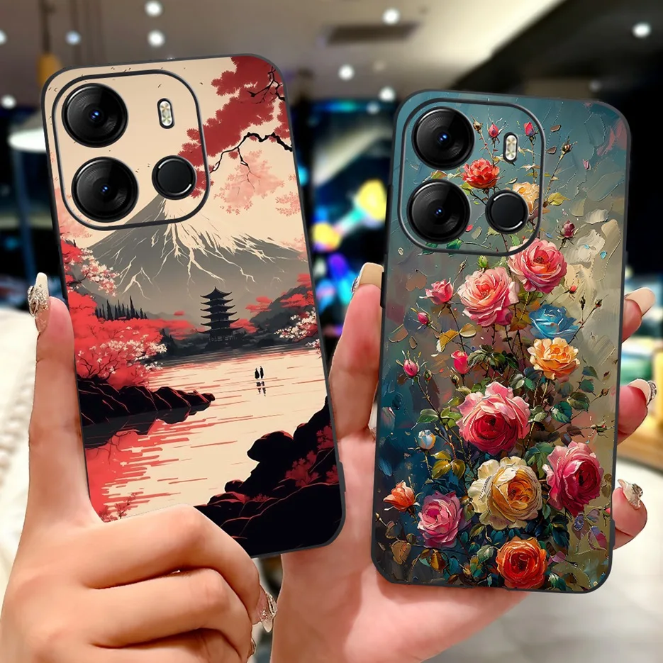 For Tecno Spark GO 2023 Case BF7n New Fashion Colorful Painted Cover Soft TPU Phone Case For Tecno Spark Go 2023 Back Cover Bags - imagen 2