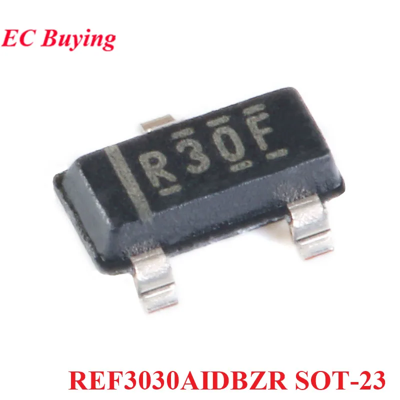 Chip de referencia de voltaje IC, REF3030AIDBZR, R30F, REF3030, REF3030A, 3030AIDB SOT-23, R3, SOT23, salida de 3V, 50ppm/℃, 5 piezas/1 unidad