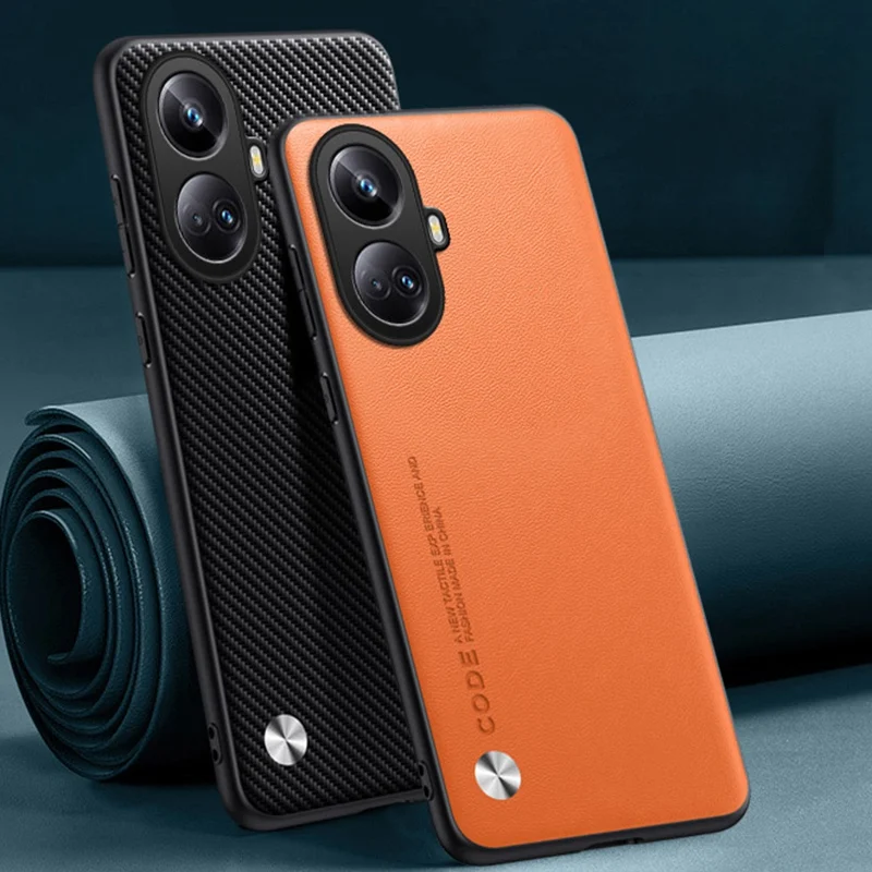 Funda de cuero PU de lujo para Realme 10 Pro Plus 5G, funda trasera de silicona a prueba de golpes, funda de teléfono de protección completa para Realme 10 Pro + - imagen 2